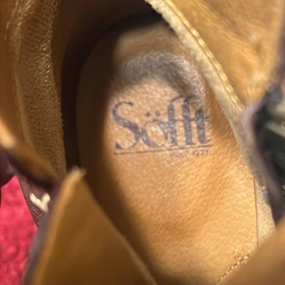 Sofft Beckie cognac boots size 9.5 Beautiful booties - Picture 12 of 17